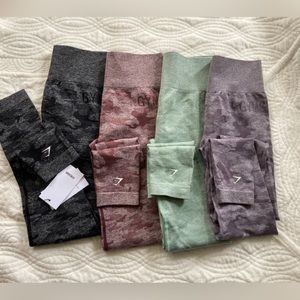 Gymshark OG Camo adapt seamless leggings M bundle